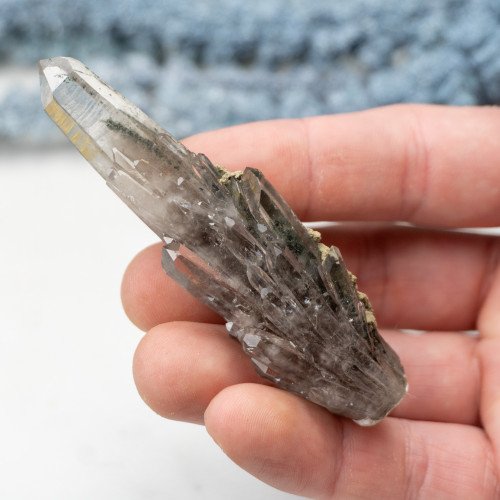 Chlorite in Quartz Scepter #1