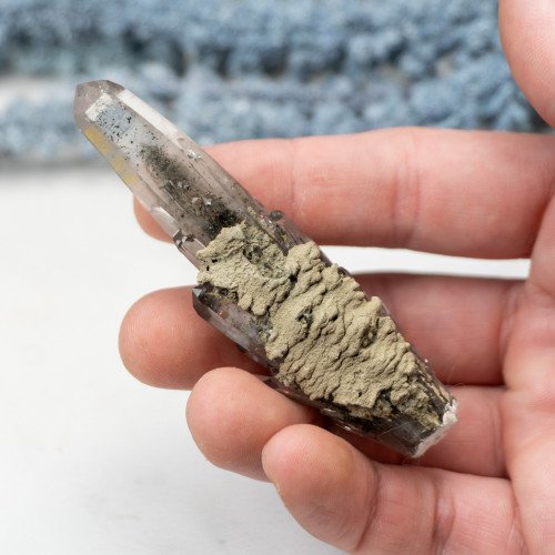 Chlorite in Quartz Scepter #1