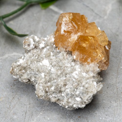 Orange Scheelite on Mica #1
