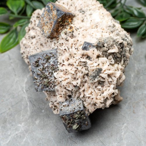 Galena on Dolomite over Calcite #1