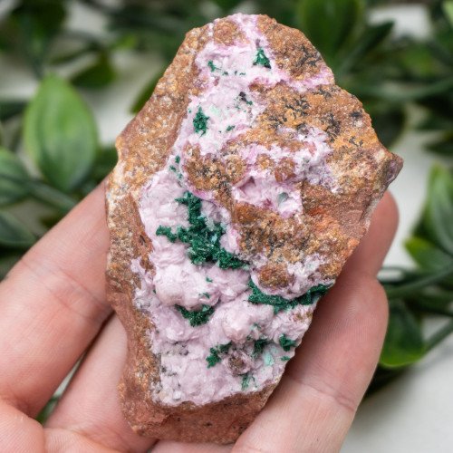 Cobaltoan Calcite with Malachite #2
