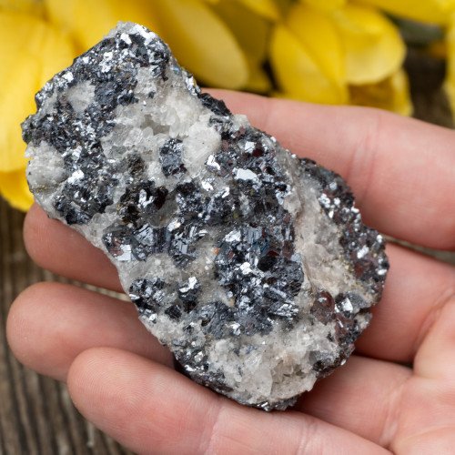 Mangano Calcite on Galena #3