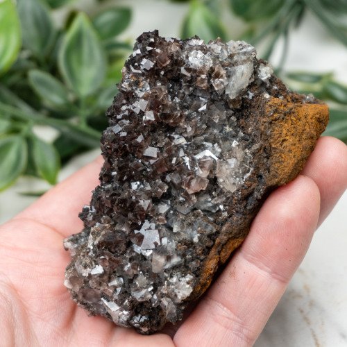 Smoky Fluorite with Colorless Fluorite #1