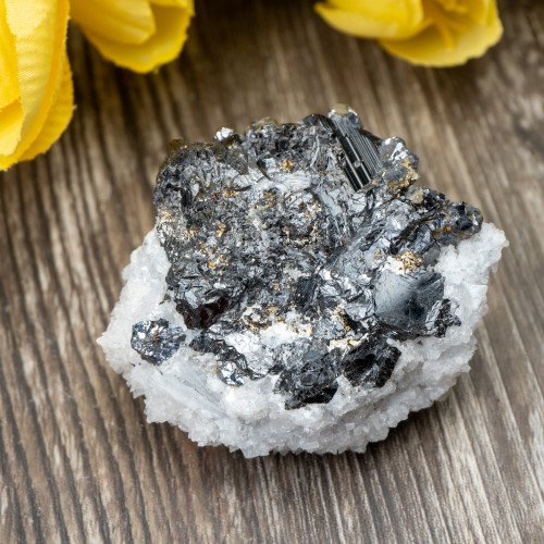 Calcite on Galena #1