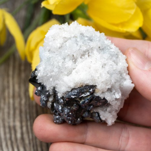 Calcite on Galena #1