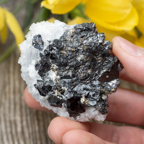 Calcite on Galena #1