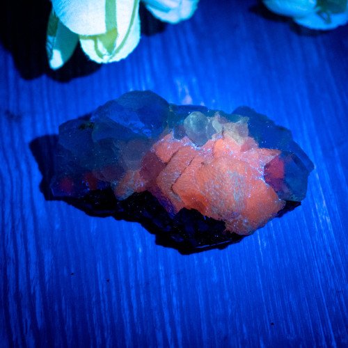 Fluorite with Calcite on Galena #1