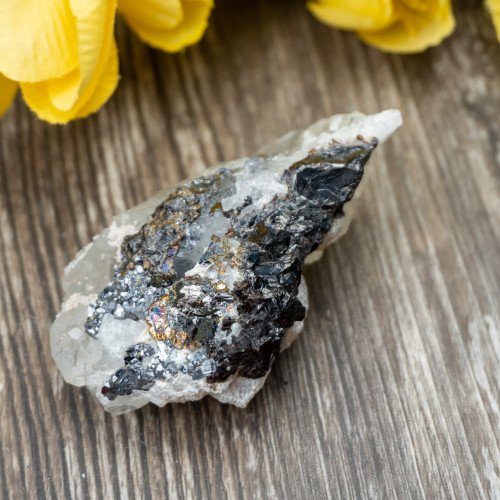 Fluorite with Calcite on Galena #1