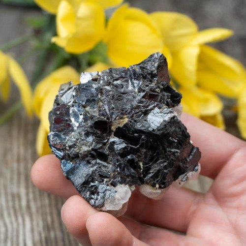 Mangano Calcite on Galena #2