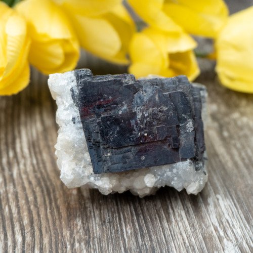 Mangano Calcite on Galena #1
