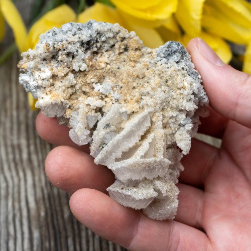 Mangano Calcite with Quartz #1