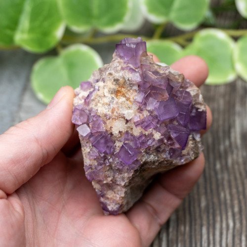 Purple Fluorite on Matrix #3