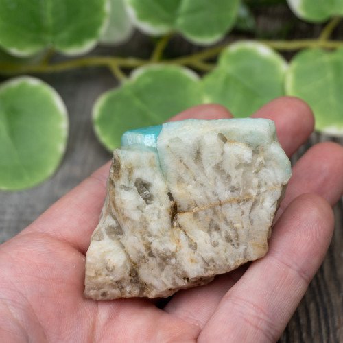 Amazonite with Quartz #1