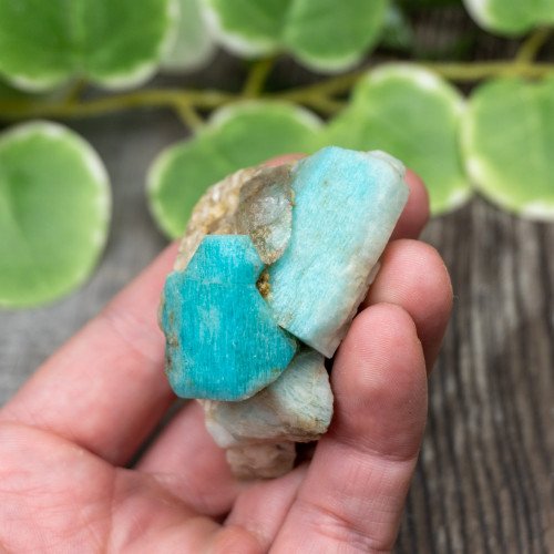 Amazonite with Quartz #1
