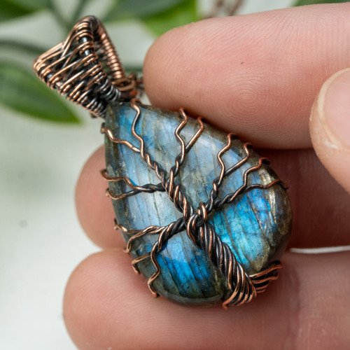 Labradorite Tree of Life Necklace #3