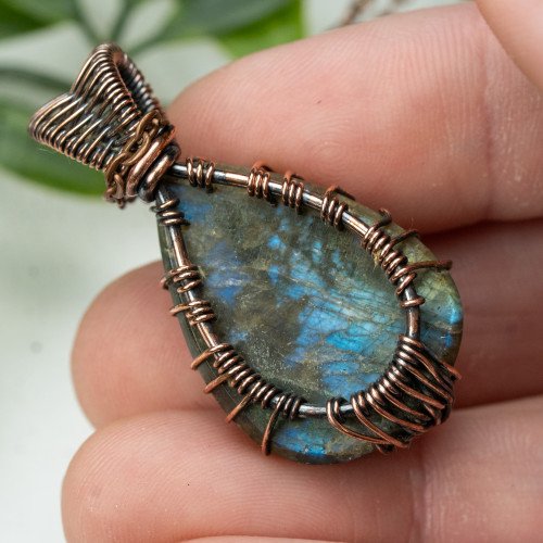 Labradorite Tree of Life Necklace #3