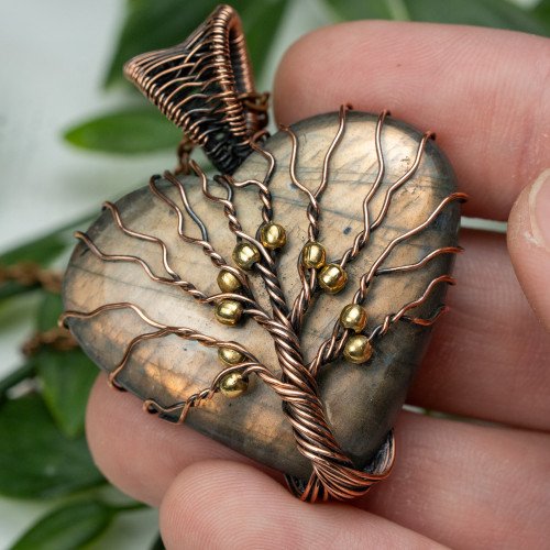 Labradorite Tree of Life Necklace #1
