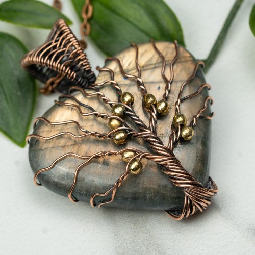 Labradorite Tree of Life Necklace #1