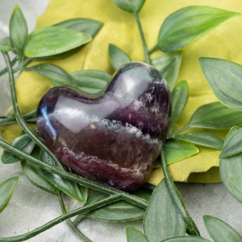 Rainbow Fluorite Heart #1