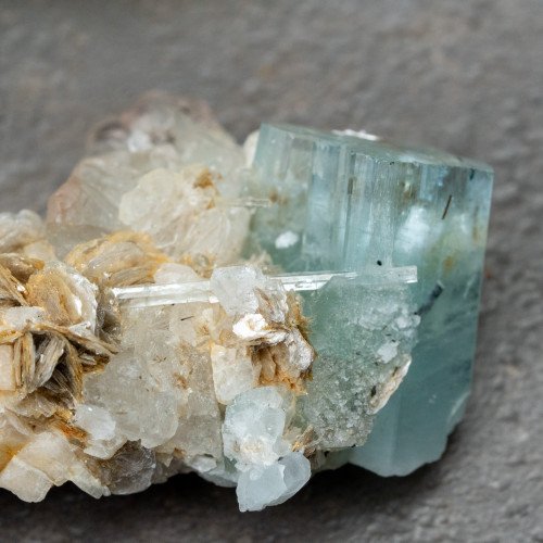 Aquamarine with Mica #1