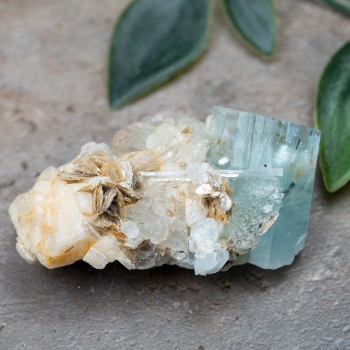 Aquamarine with Mica #1