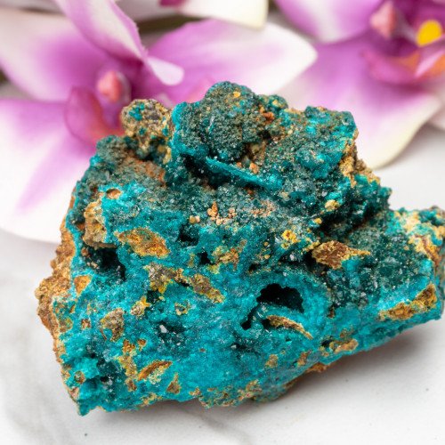 Dioptase with Mimetite #12