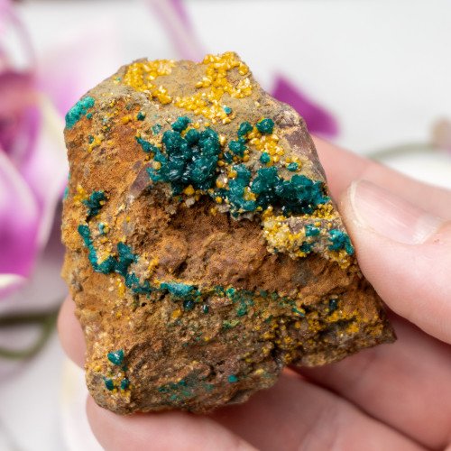 Dioptase with Mimetite #9