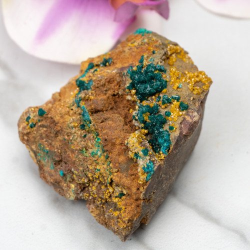 Dioptase with Mimetite #9