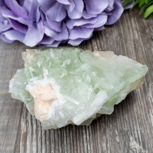 Green Apophyllite with Scolecite and Stilbite #11
