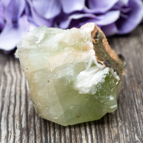 Green Apophyllite with Scolecite and Stilbite #9