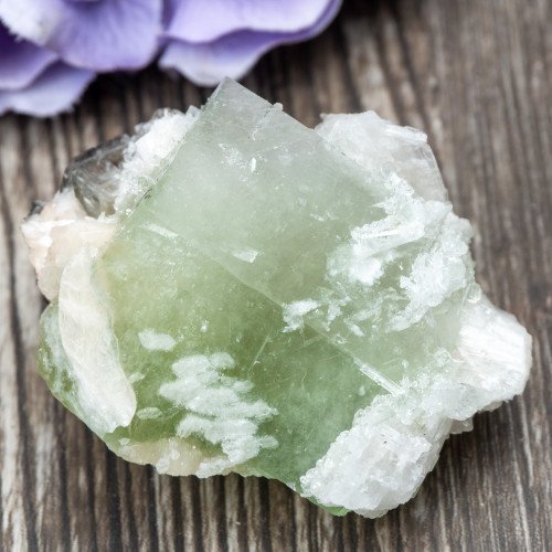 Green Apophyllite with Scolecite and Stilbite #7