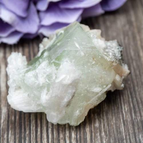 Green Apophyllite with Scolecite and Stilbite #7