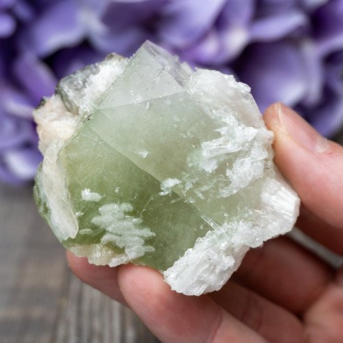 Green Apophyllite with Scolecite and Stilbite #7