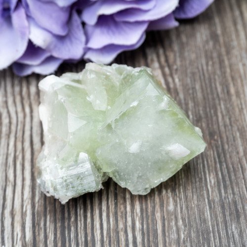 Green Apophyllite with Scolecite and Stilbite #5