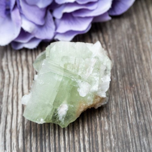 Green Apophyllite with Scolecite and Stilbite #5