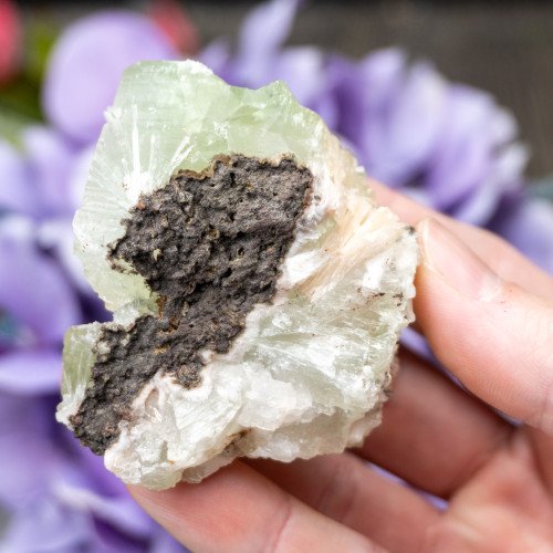 Green Apophyllite with Scolecite and Stilbite #5