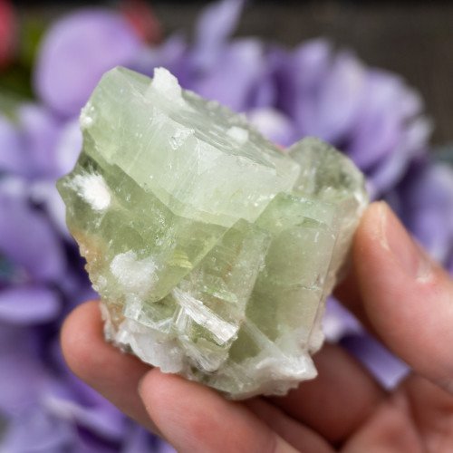 Green Apophyllite with Scolecite and Stilbite #5