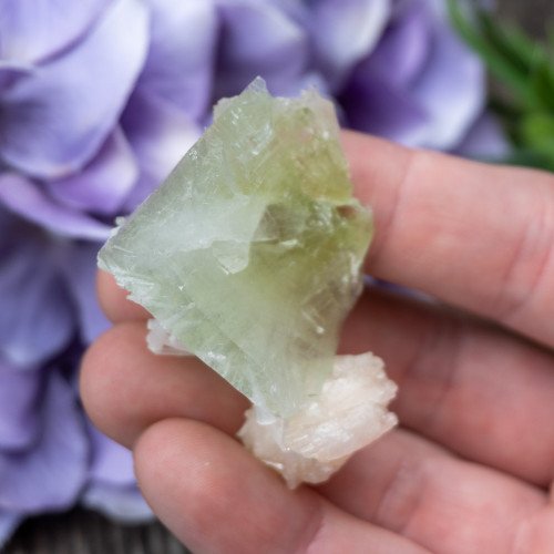 Green Apophyllite with Scolecite and Stilbite #2