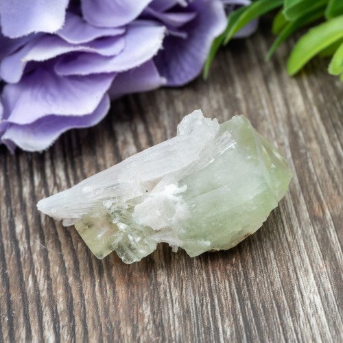 Green Apophyllite with Scolecite and Stilbite #1