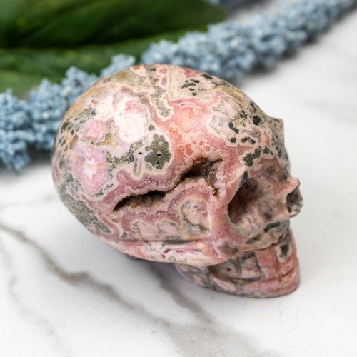 Rhodochrosite Skull #1