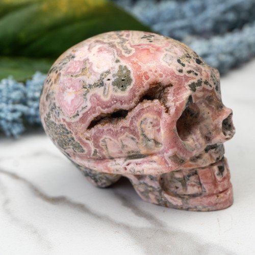 Rhodochrosite Skull #1