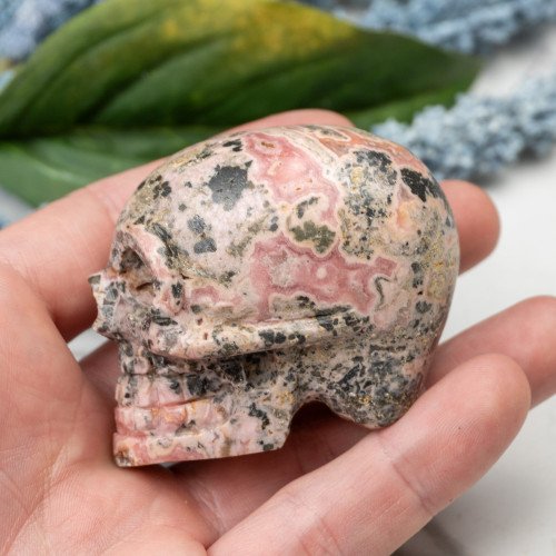 Rhodochrosite Skull #1