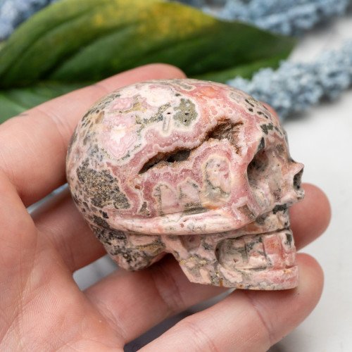 Rhodochrosite Skull #1