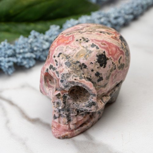 Rhodochrosite Skull #1