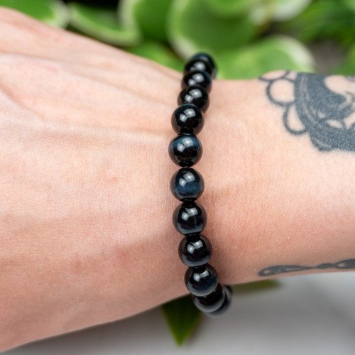 Blue Tiger Eye Bracelet 8mm
