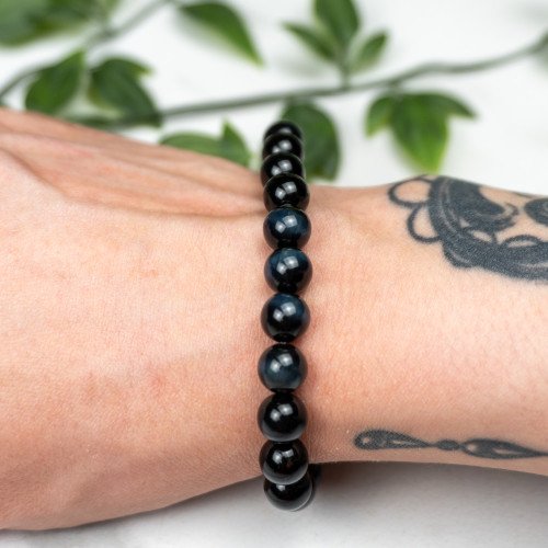 Blue Tiger Eye Bracelet 8mm