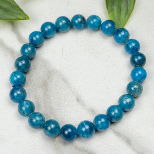 Blue Apatite Bracelet 8mm