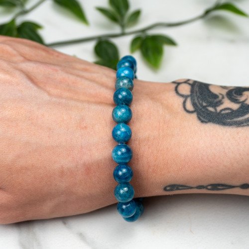 Blue Apatite Bracelet 8mm