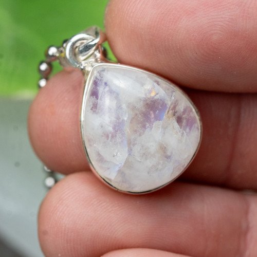Rainbow Moonstone Necklace #4