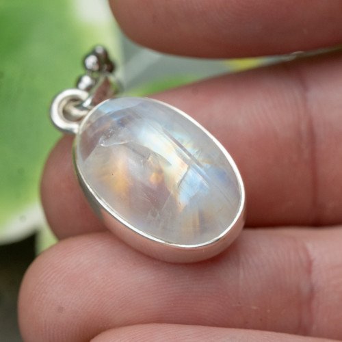 Rainbow Moonstone Necklace #3